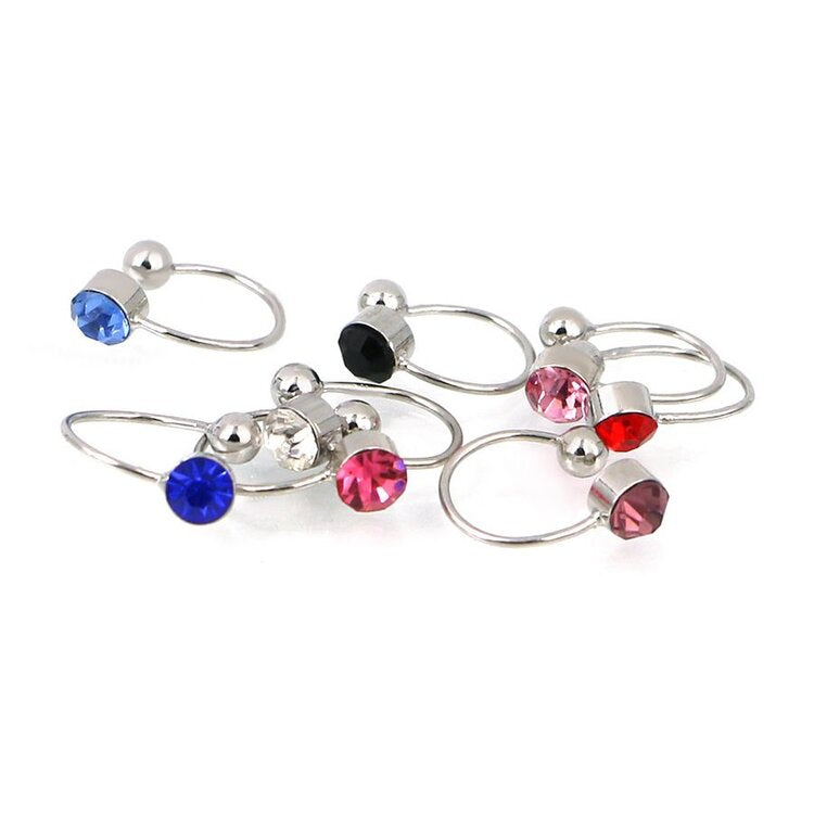 Color jewel earrings