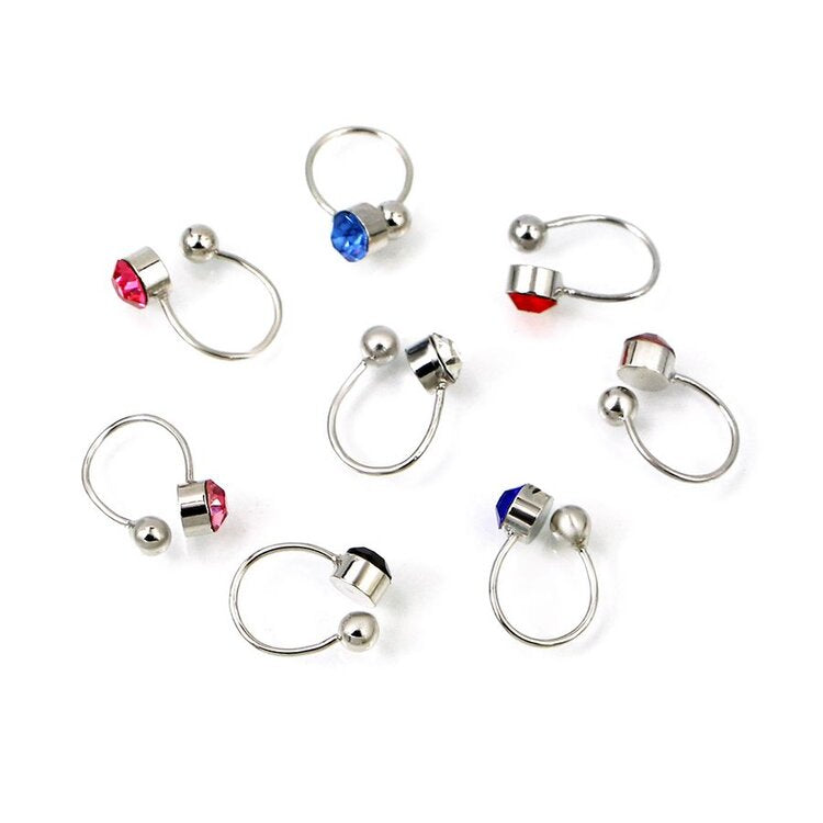 Color jewel earrings