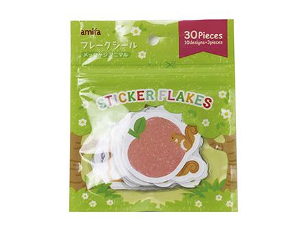 Flake Sticker 30P Message Animal – Japanese Product Store