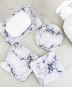 Diatomaceous Earth Soap Tray Marble