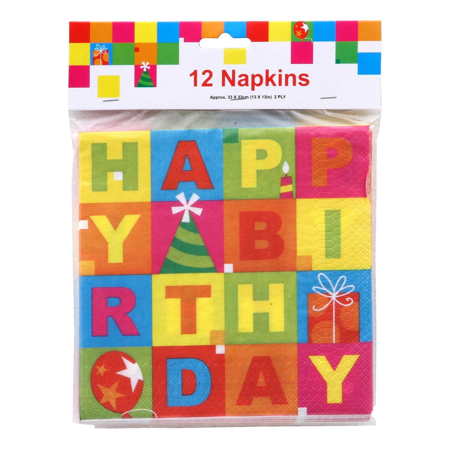 Luncheon Napkins Chic Birthday Design