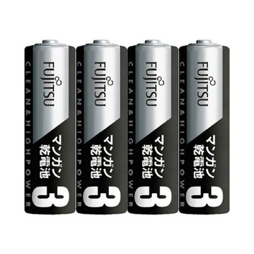 Fujitsu Black Manganese Battery Aa 4P