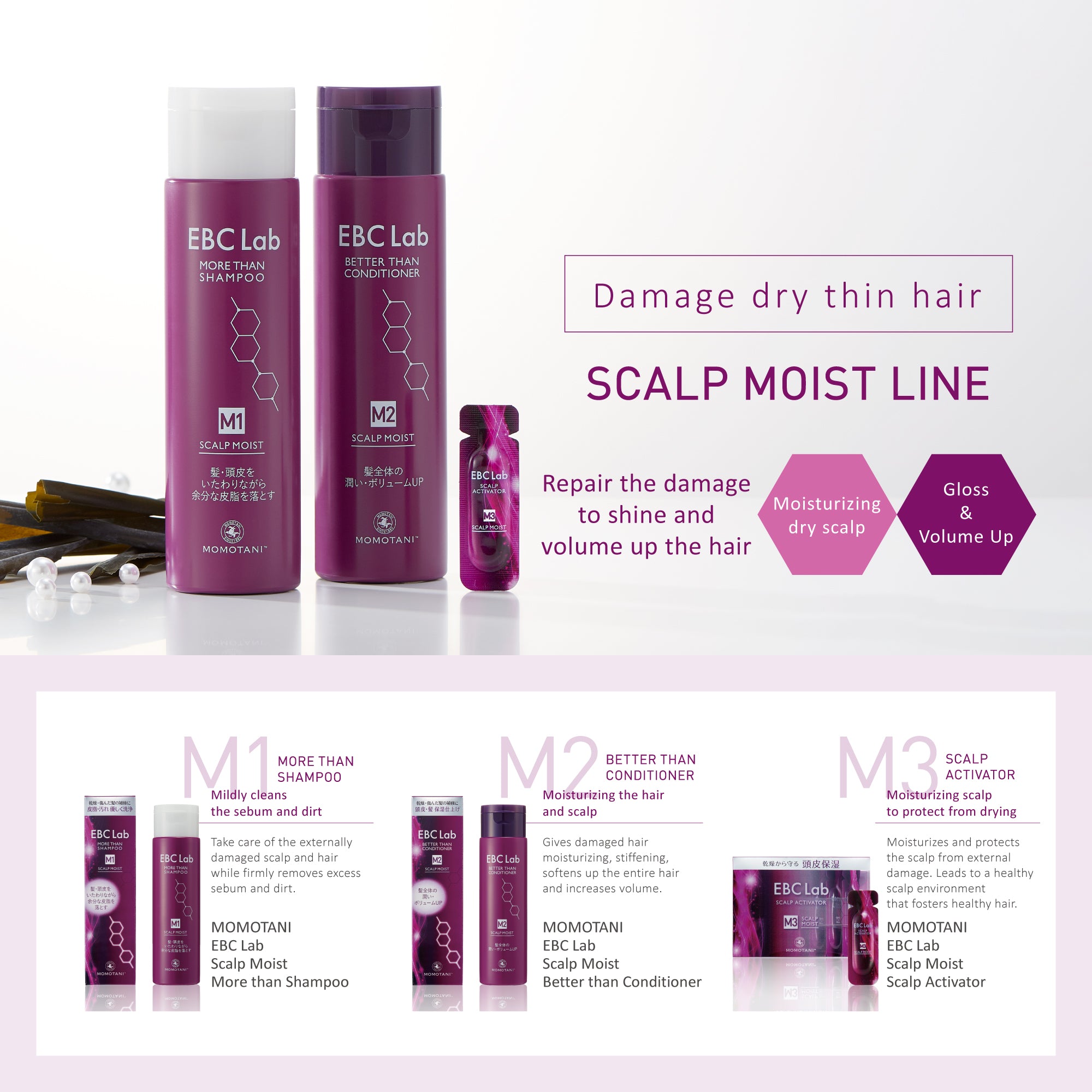 MOMOTANI EBC Lab Scalp Moist Shampoo 290ml