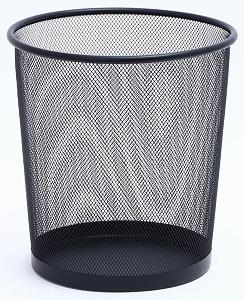 Stacking Mesh Dust Box Round Bk